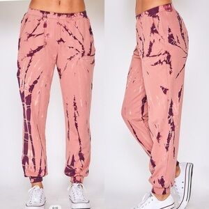 Mauve/purple Long Knit Comfy Pants